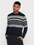ONSLUDVIG 7 CHEST JAQ KNIT phantom