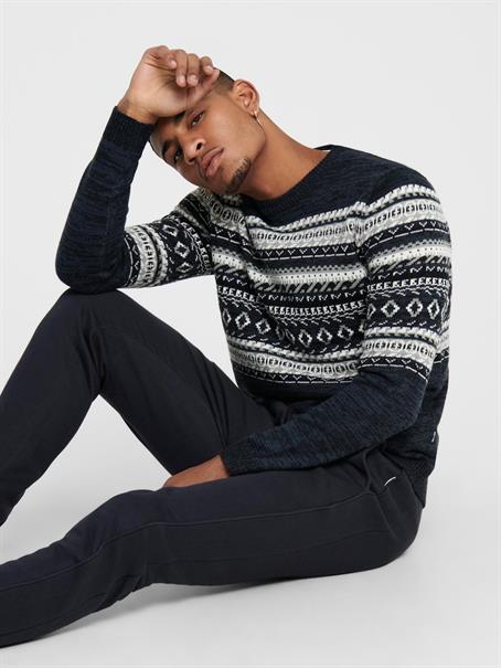 ONSLUDVIG 7 CHEST JAQ KNIT phantom