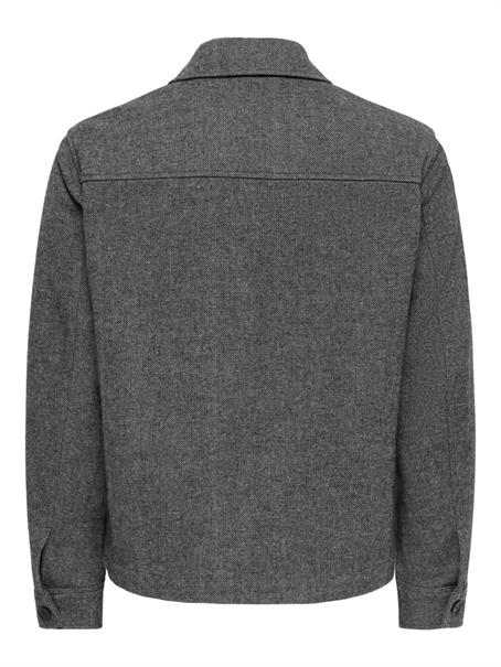 ONSLUTON REG OVERSHIRT FRML anthracite