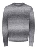 ONSMACK GRADIANT REG CREW KNIT grey pinstripe