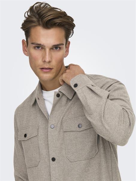 ONSMARK BRUSHED 0353 OVERSHIRT NOOS falcon