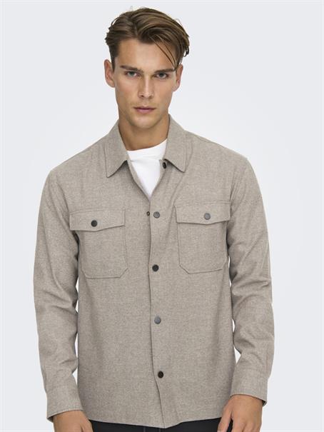 ONSMARK BRUSHED 0353 OVERSHIRT NOOS falcon