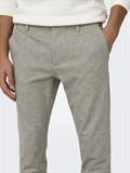 ONSMARK SLIM CHECK 020919 PANT NOOS chinchilla