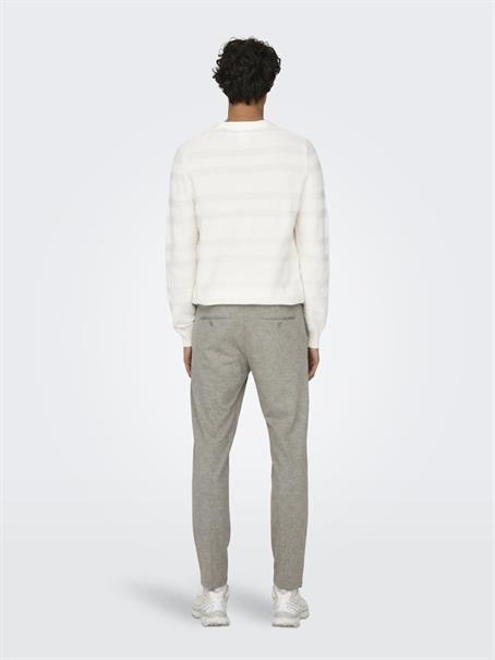 ONSMARK SLIM CHECK 020919 PANT NOOS chinchilla