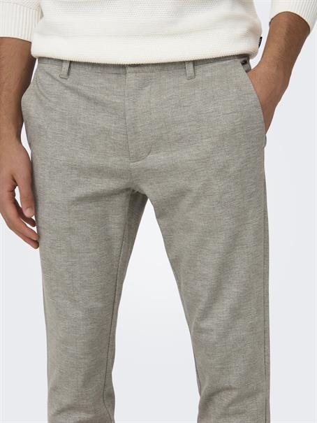 ONSMARK SLIM CHECK 020919 PANT NOOS chinchilla