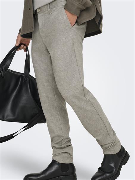 ONSMARK SLIM CHECK 020919 PANT NOOS chinchilla