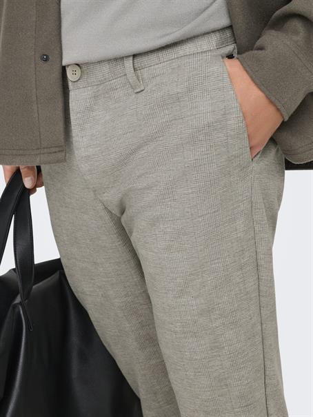 ONSMARK SLIM CHECK 020919 PANT NOOS chinchilla
