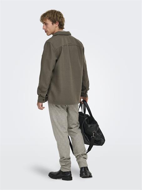 ONSMARK SLIM CHECK 020919 PANT NOOS chinchilla