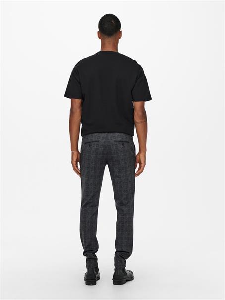 ONSMARK SLIM CHECK PANTS 9887 NOOS black