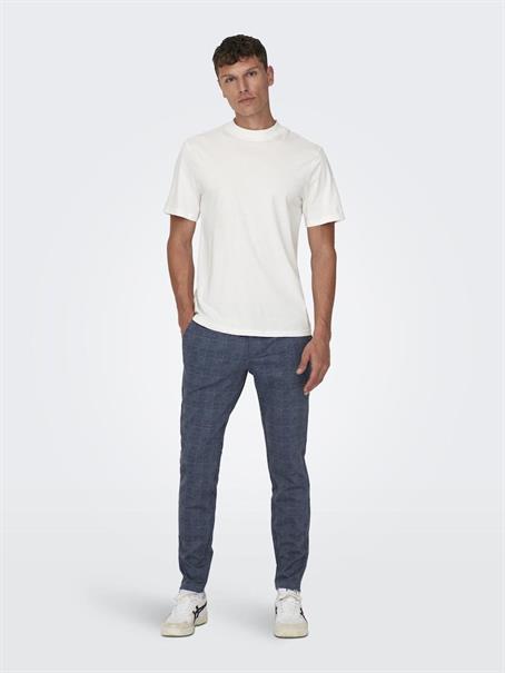 ONSMARK SLIM CHECK PANTS 9887 NOOS dress blues