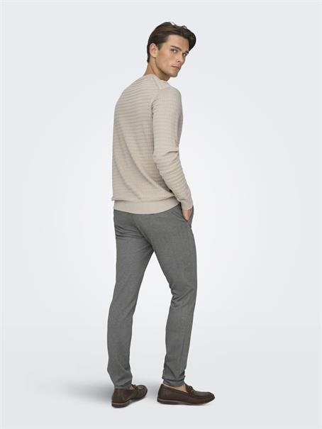 ONSMARK SLIM DITSY 020934 PANT NOOS silver lining