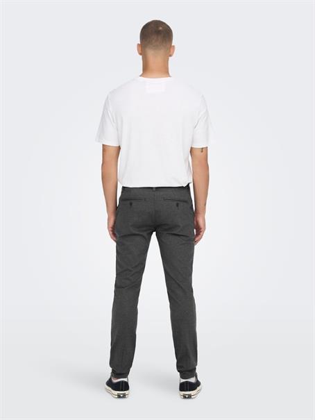 ONSMARK SLIM HERRINGBONE 2911 PANT NOOS black