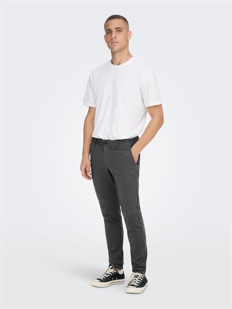 ONSMARK SLIM HERRINGBONE 2911 PANT NOOS black