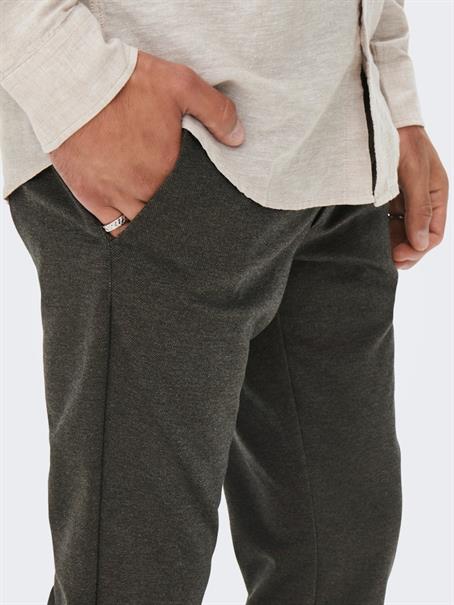 ONSMARK SLIM HERRINGBONE 2911 PANT NOOS slate black