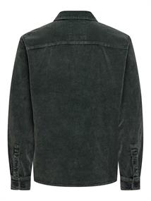 ONSMARLON 8W WASH CORD OVERSHIRT darkest spruce