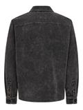 ONSMARLON 8W WASH CORD OVERSHIRT grey pinstripe