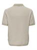 ONSMATTEO REG SS ZIP POLO cloud dancer