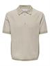 ONSMATTEO REG SS ZIP POLO cloud dancer