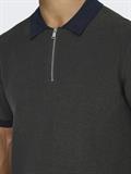 ONSMATTEO REG SS ZIP POLO dark sapphire