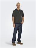 ONSMATTEO REG SS ZIP POLO dark sapphire