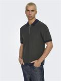 ONSMATTEO REG SS ZIP POLO dark sapphire