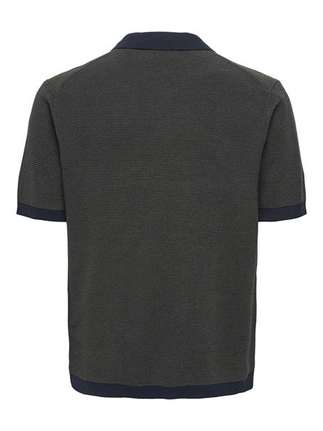 ONSMATTEO REG SS ZIP POLO dark sapphire