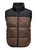 ONSMAVERICK PUFFER VEST OTW hot fudge