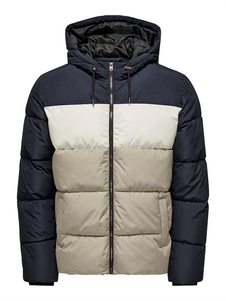 ONSMELVIN LIFE HOOD PUFFER JACKET OTW VD dark navy