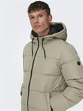 ONSMELVIN LIFE HOOD PUFFER JACKET OTW VD vintage khaki
