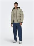 ONSMELVIN LIFE HOOD PUFFER JACKET OTW VD vintage khaki