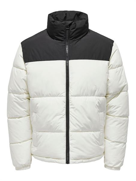 ONSMELVIN LIFE LF PUFFER JACKET OTW VD antique white