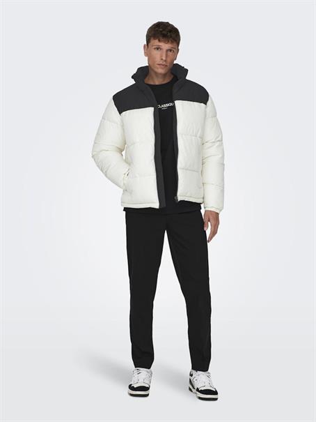 ONSMELVIN LIFE LF PUFFER JACKET OTW VD antique white