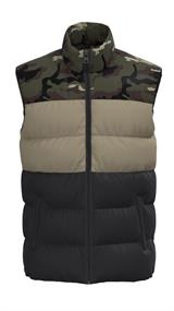 ONSMELVIN LIFE PUFFER VEST OTW VD olive night-camo-twill-black