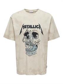 ONSMETALLICA RLX SS TEE VD summer sand