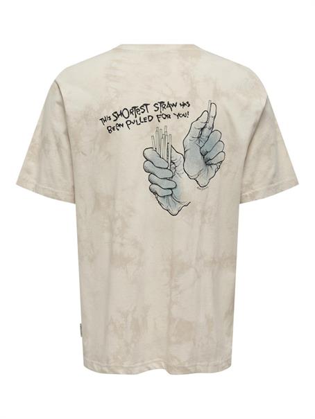 ONSMETALLICA RLX SS TEE VD summer sand