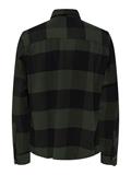 ONSMILO LS CHECK OVERSHIRT NOOS forest night1