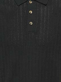 ONSMOON REG 12 SS POLO KNIT NOOS black