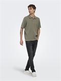 ONSMOON REG 12 SS POLO KNIT NOOS bungee cord