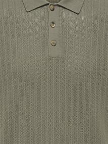 ONSMOON REG 12 SS POLO KNIT NOOS bungee cord