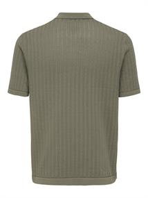 ONSMOON REG 12 SS POLO KNIT NOOS bungee cord
