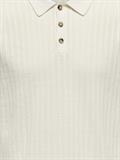 ONSMOON REG 12 SS POLO KNIT NOOS egret