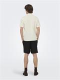 ONSMOON REG 12 SS POLO KNIT NOOS egret