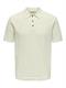 ONSMOON REG 12 SS POLO KNIT NOOS egret