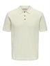 ONSMOON REG 12 SS POLO KNIT NOOS egret