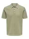 ONSMOON REG 12 SS POLO KNIT NOOS laurel oak