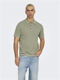 ONSMOON REG 12 SS POLO KNIT NOOS laurel oak