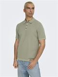 ONSMOON REG 12 SS POLO KNIT NOOS laurel oak