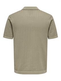 ONSMOON REG 12 SS POLO KNIT NOOS laurel oak