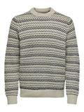 ONSMUSA REG 3 STRUC CREW KNIT silver lining