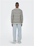 ONSMUSA REG 3 STRUC CREW KNIT silver lining
